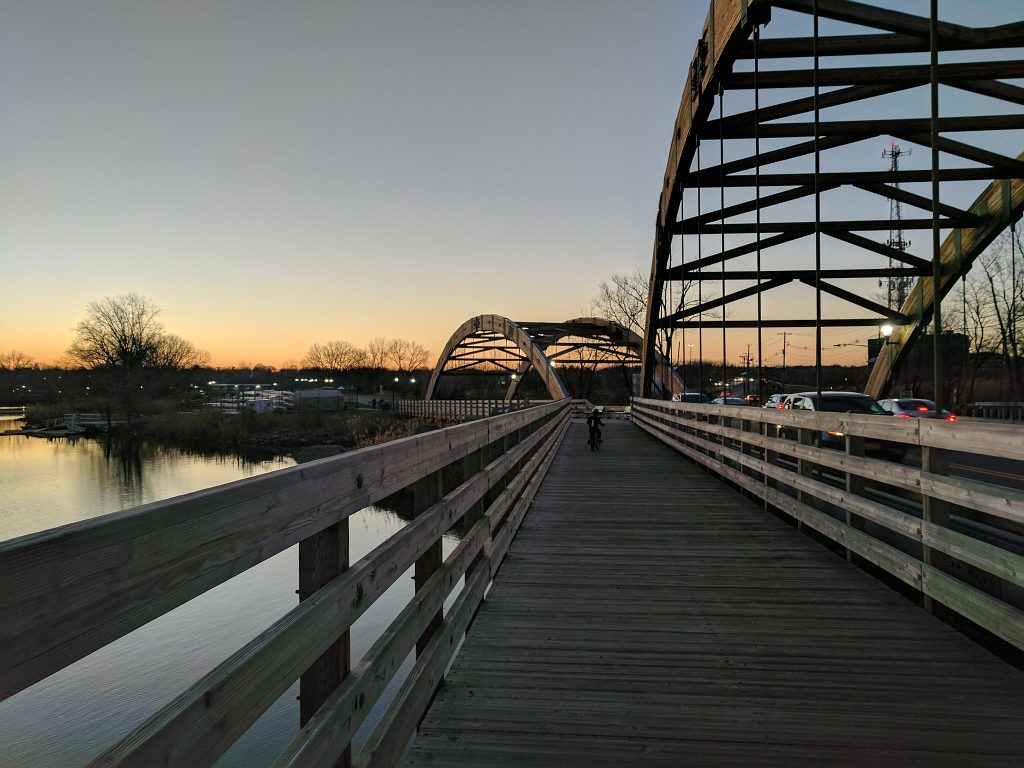 Two bridges at Overpeck County Park